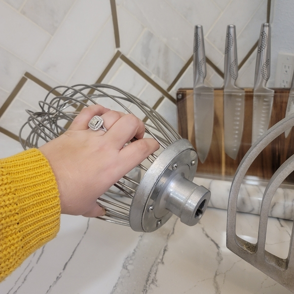 Hobart mixer compatible attachments. 12" whisk and beater paddle. - Picture 4 of 11